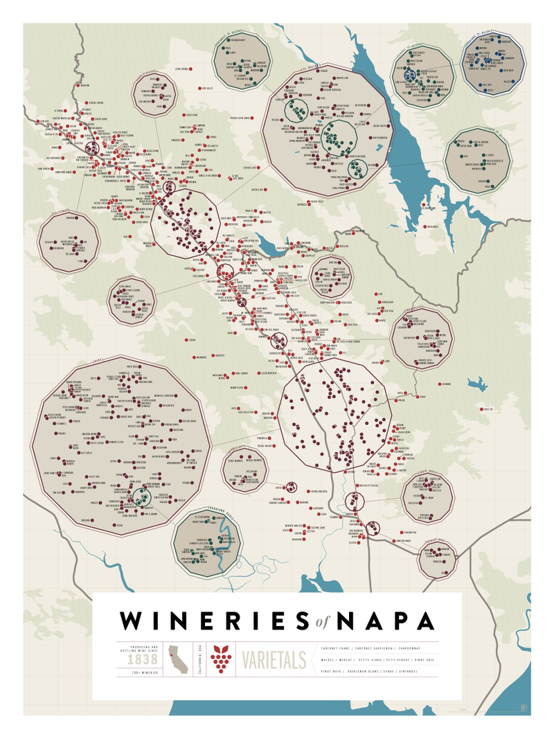 Illustration for article titled Over 1,200 California Wineries On Two Beautiful Maps